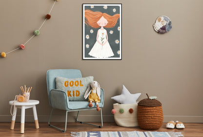 Plakat  Wzory dla Dzieci, Dziewczynki Do Pokoju - Lilia