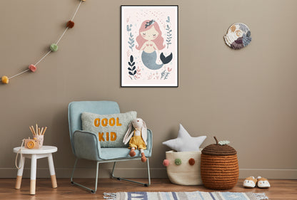 Plakat  Wzory dla Dzieci, Dziewczynki Do Pokoju - Syrenka 3