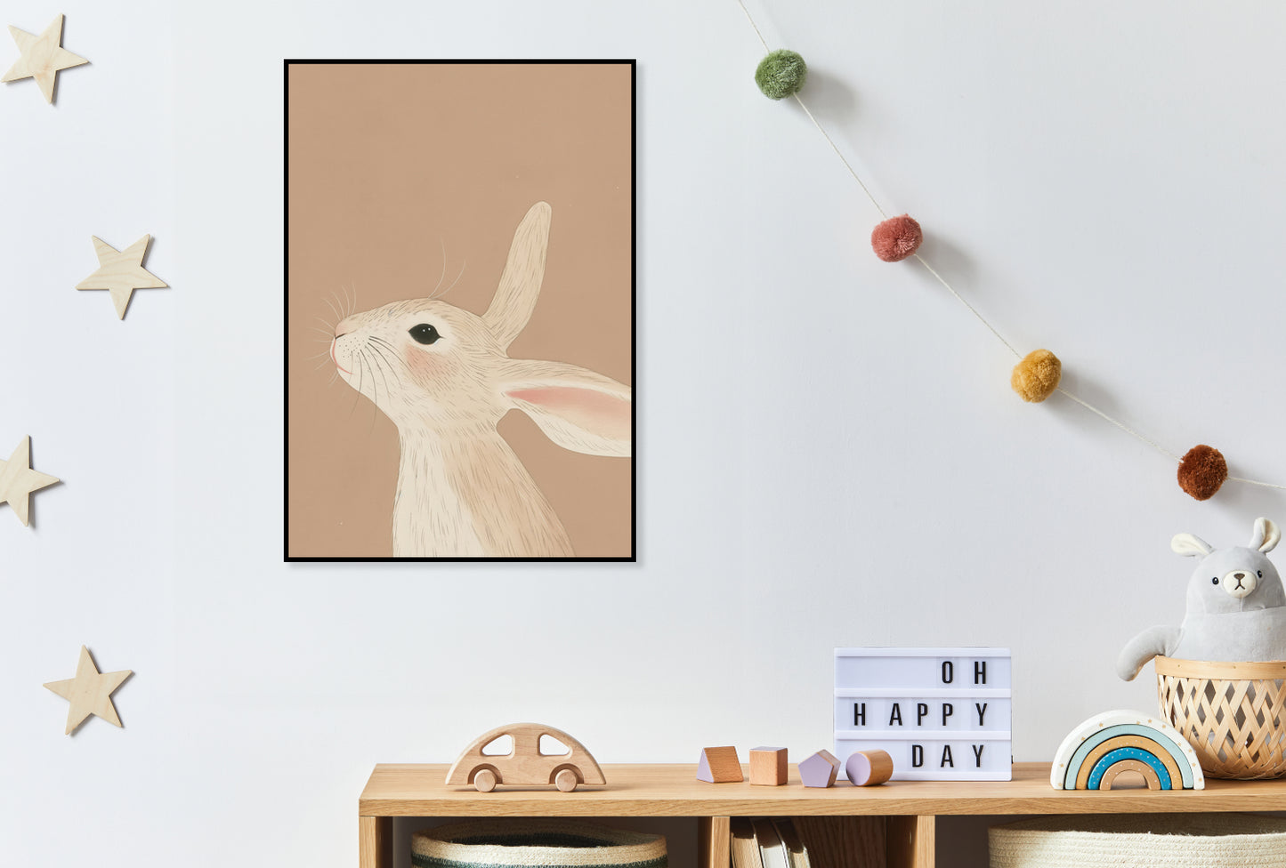 Plakat  Wzory dla Dzieci, Dziewczynki i Chłopca - Króliś