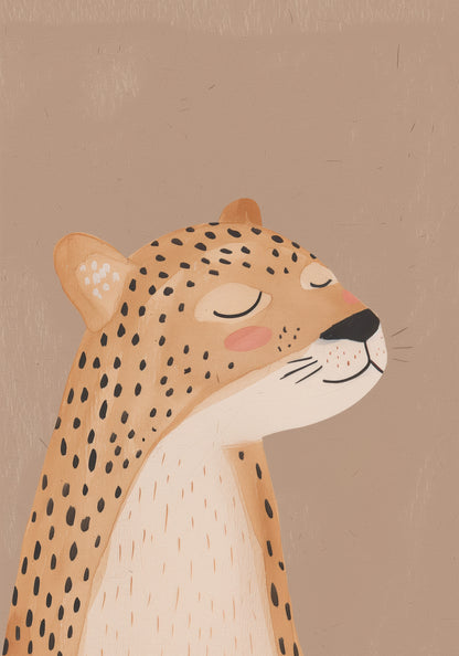 Plakat  Wzory dla Dzieci, Dziewczynki i Chłopca - Gepard