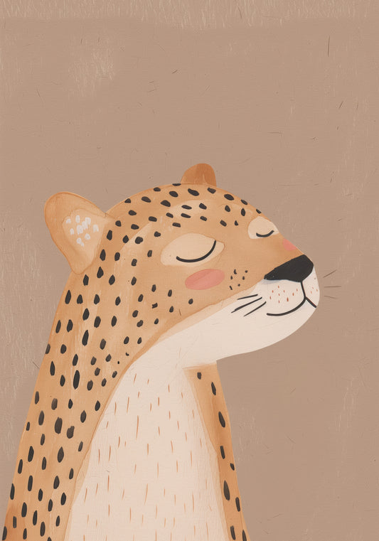 Plakat  Wzory dla Dzieci, Dziewczynki i Chłopca - Gepard