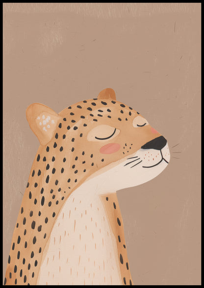 Plakat  Wzory dla Dzieci, Dziewczynki i Chłopca - Gepard