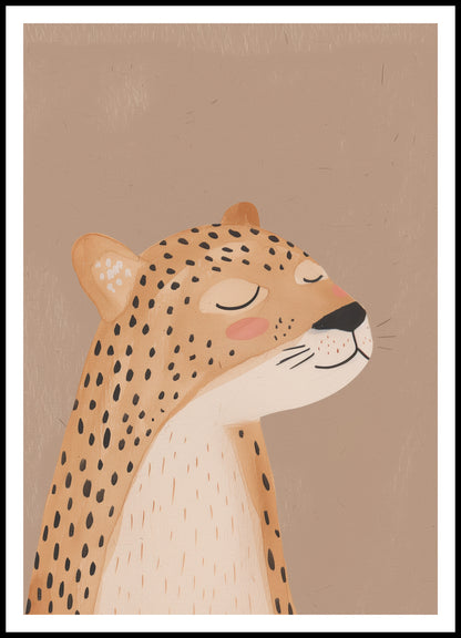 Plakat  Wzory dla Dzieci, Dziewczynki i Chłopca - Gepard