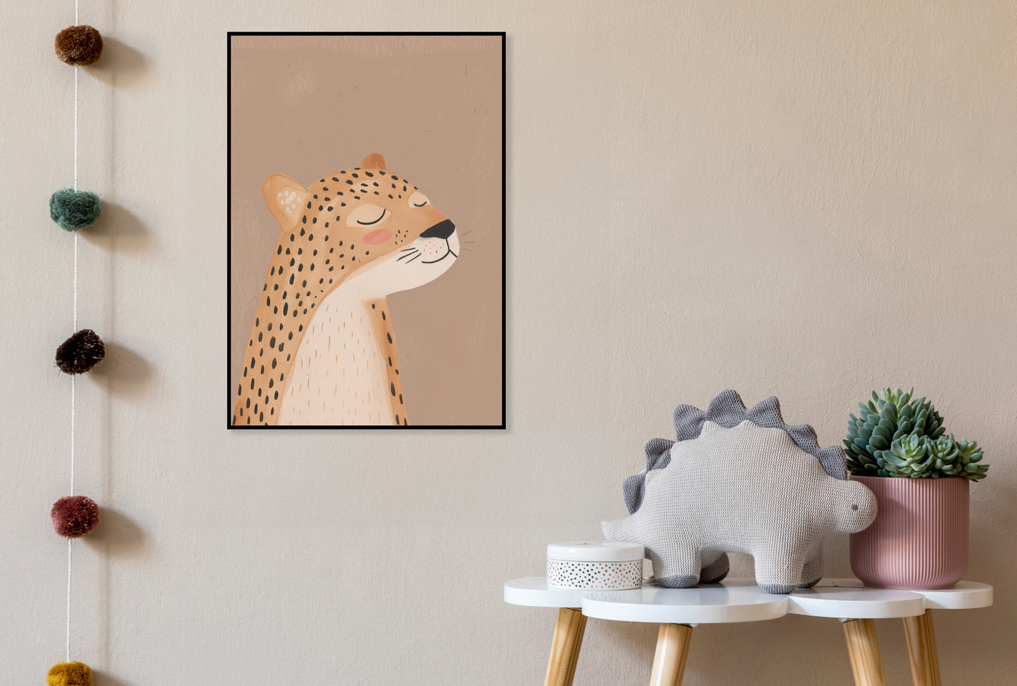 Plakat  Wzory dla Dzieci, Dziewczynki i Chłopca - Gepard