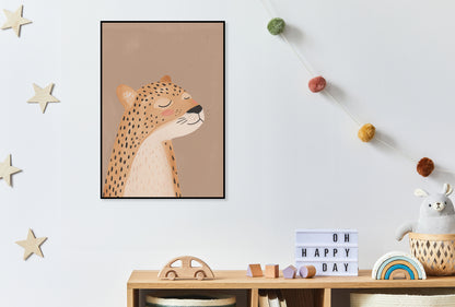 Plakat  Wzory dla Dzieci, Dziewczynki i Chłopca - Gepard