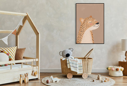 Plakat  Wzory dla Dzieci, Dziewczynki i Chłopca - Gepard
