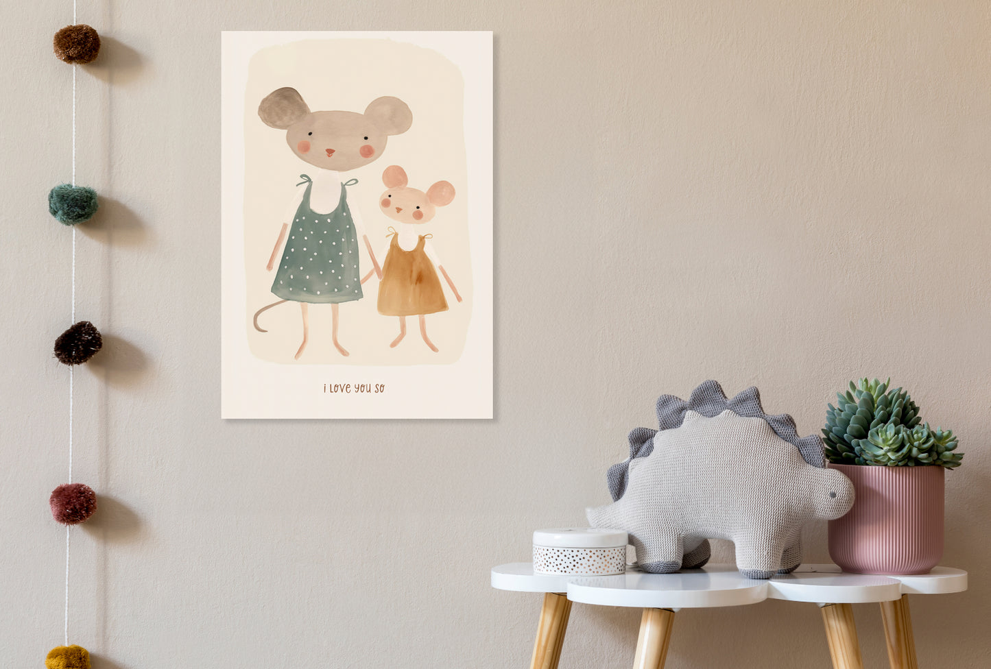 Obraz  Wzory dla Dzieci, Dziewczynki i Chłopca - Mama