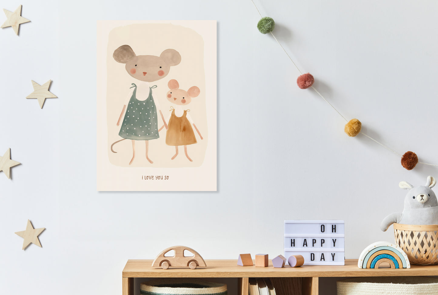 Obraz  Wzory dla Dzieci, Dziewczynki i Chłopca - Mama