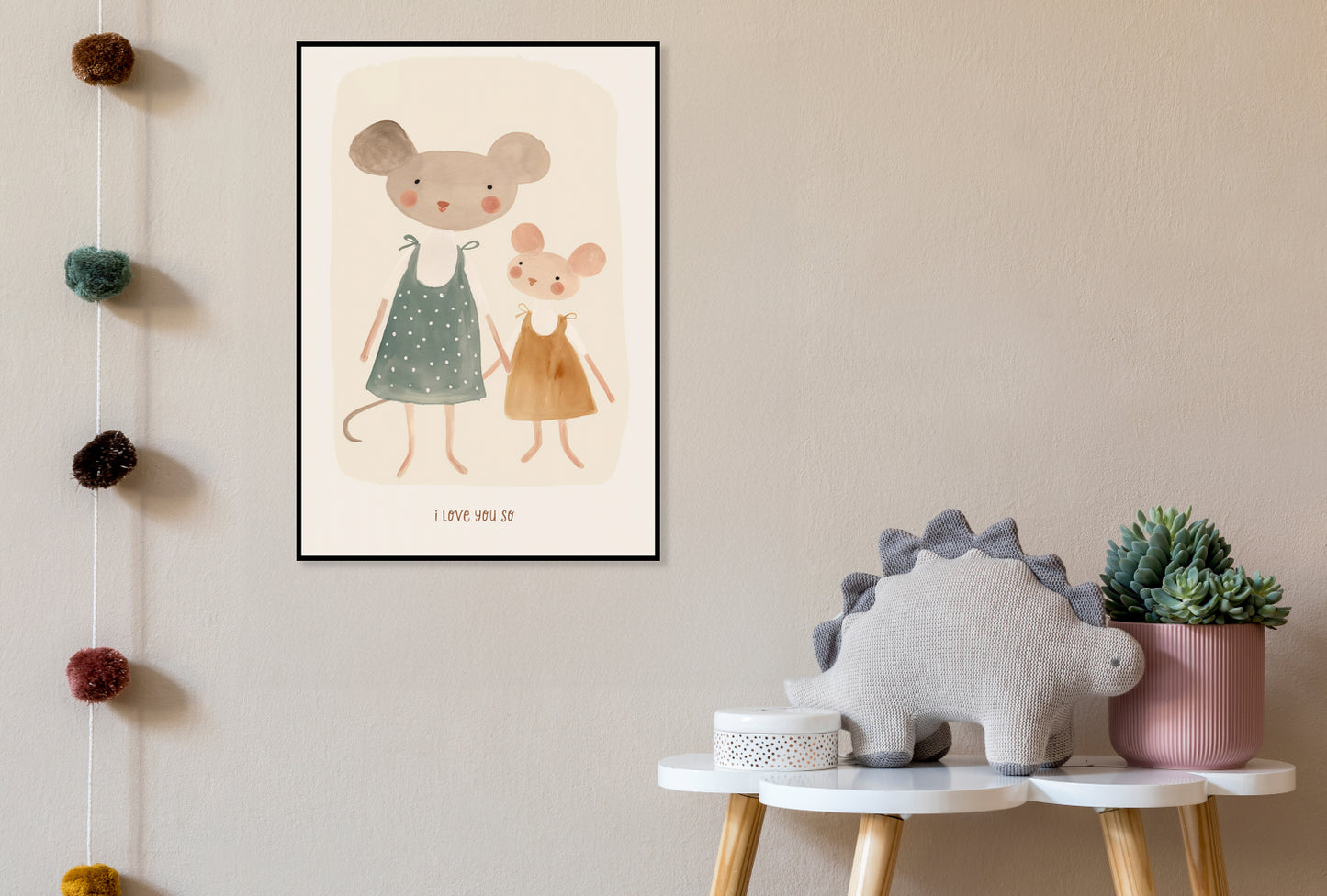 Plakat  Wzory dla Dzieci, Dziewczynki i Chłopca - Mama