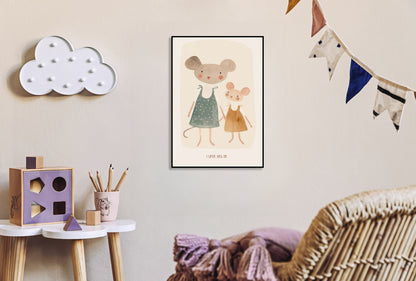 Plakat  Wzory dla Dzieci, Dziewczynki i Chłopca - Mama