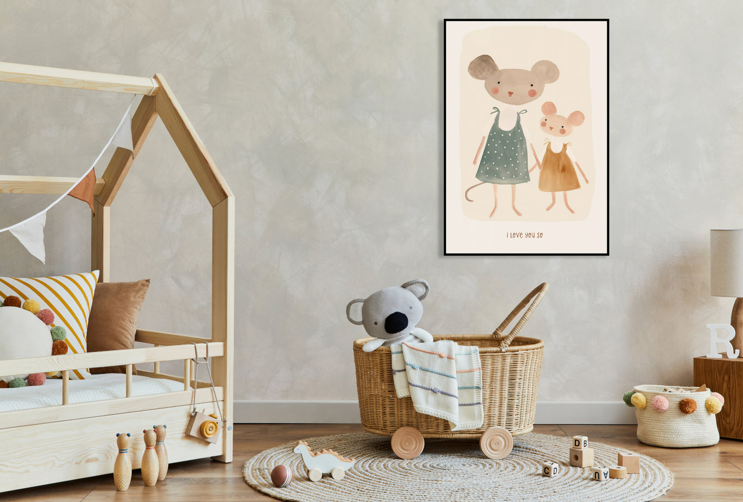 Plakat  Wzory dla Dzieci, Dziewczynki i Chłopca - Mama