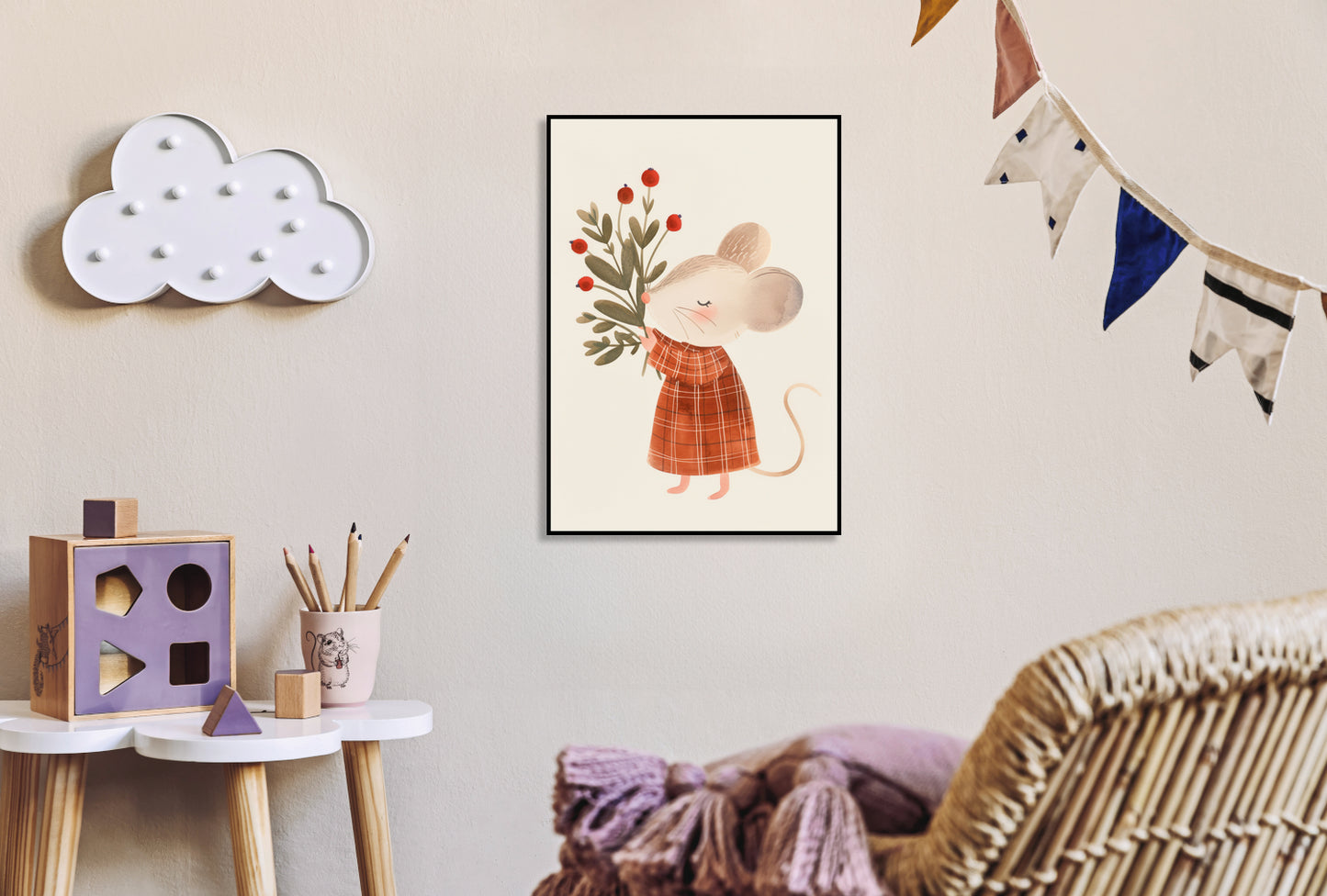 Plakat  Wzory dla Dzieci, Dziewczynki i Chłopca - Elegantka