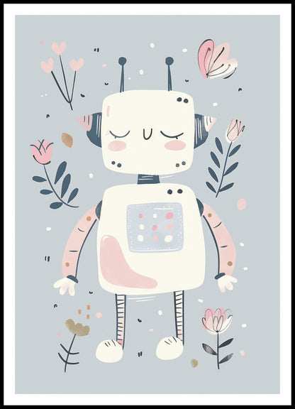 Plakat  Wzory dla Dzieci, Dziewczynki Do Pokoju - Roboś