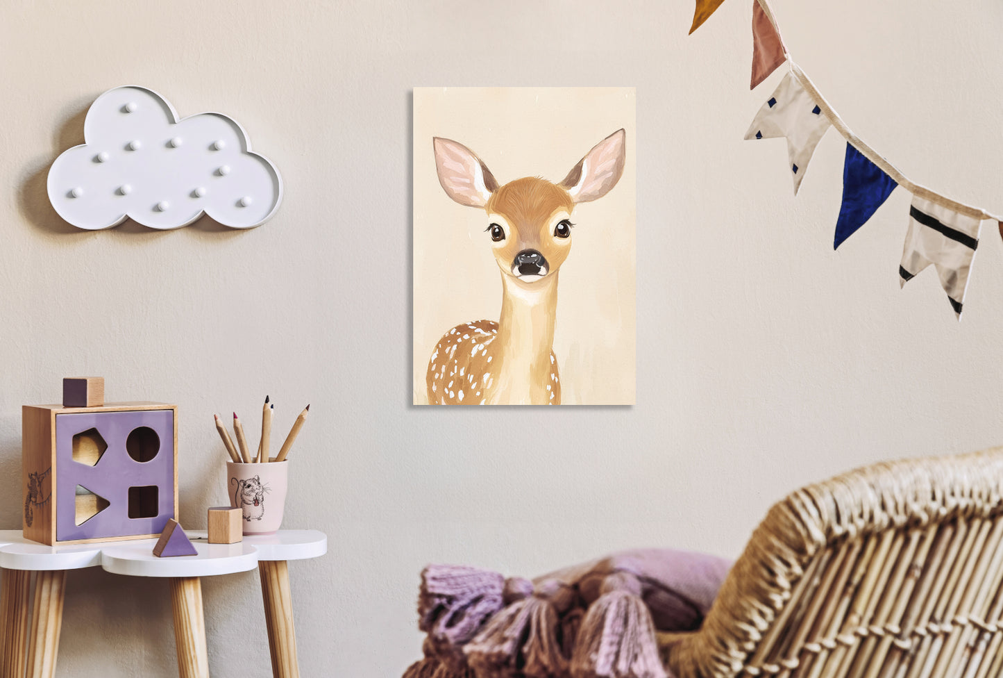 Obraz  Wzory dla Dzieci, Dziewczynki i Chłopca - Bambi