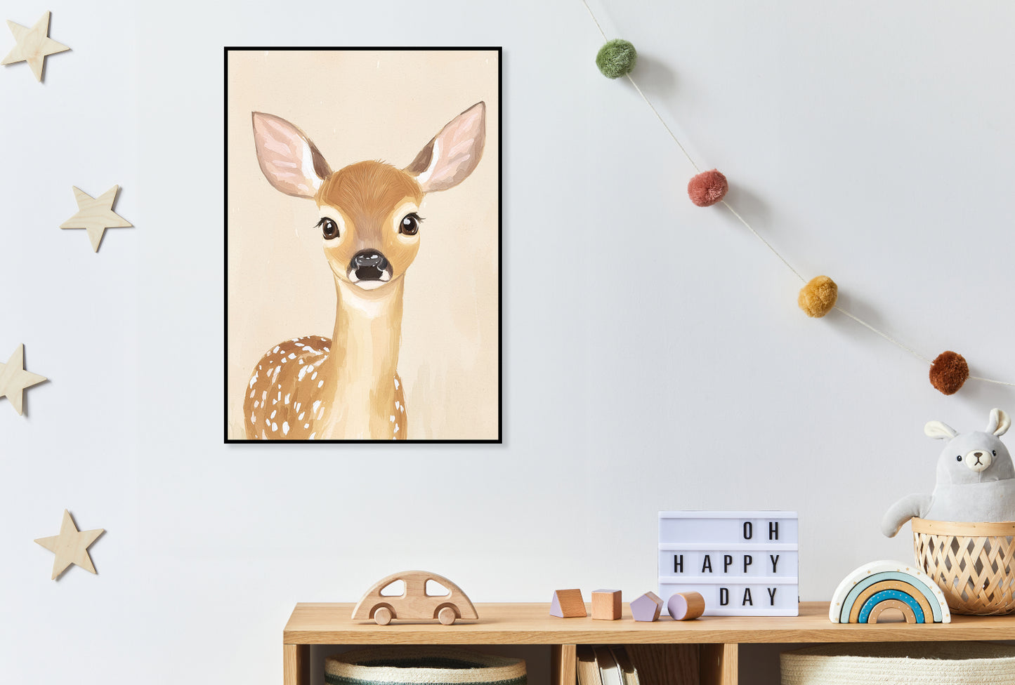 Plakat  Wzory dla Dzieci, Dziewczynki i Chłopca - Bambi