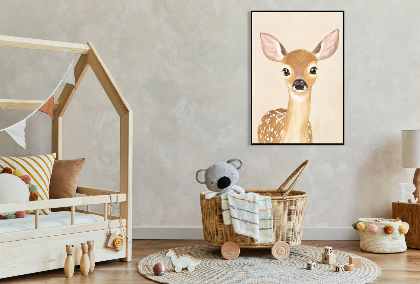 Plakat  Wzory dla Dzieci, Dziewczynki i Chłopca - Bambi