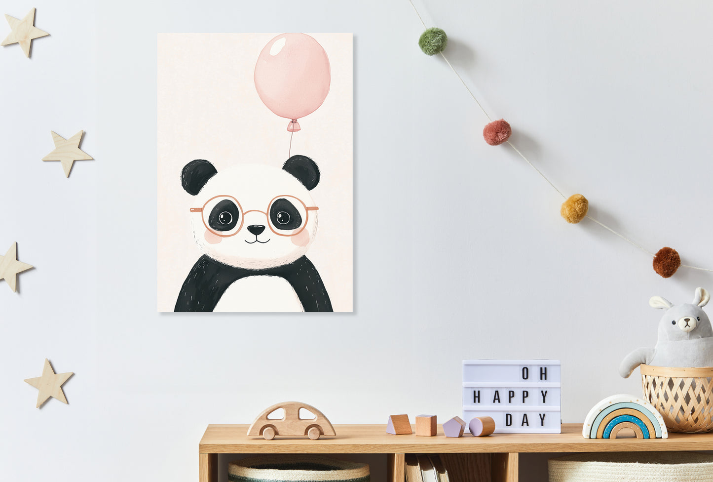 Obraz  Wzory dla Dzieci, Dziewczynki i Chłopca - Panda
