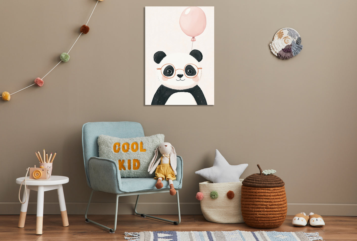 Obraz  Wzory dla Dzieci, Dziewczynki i Chłopca - Panda