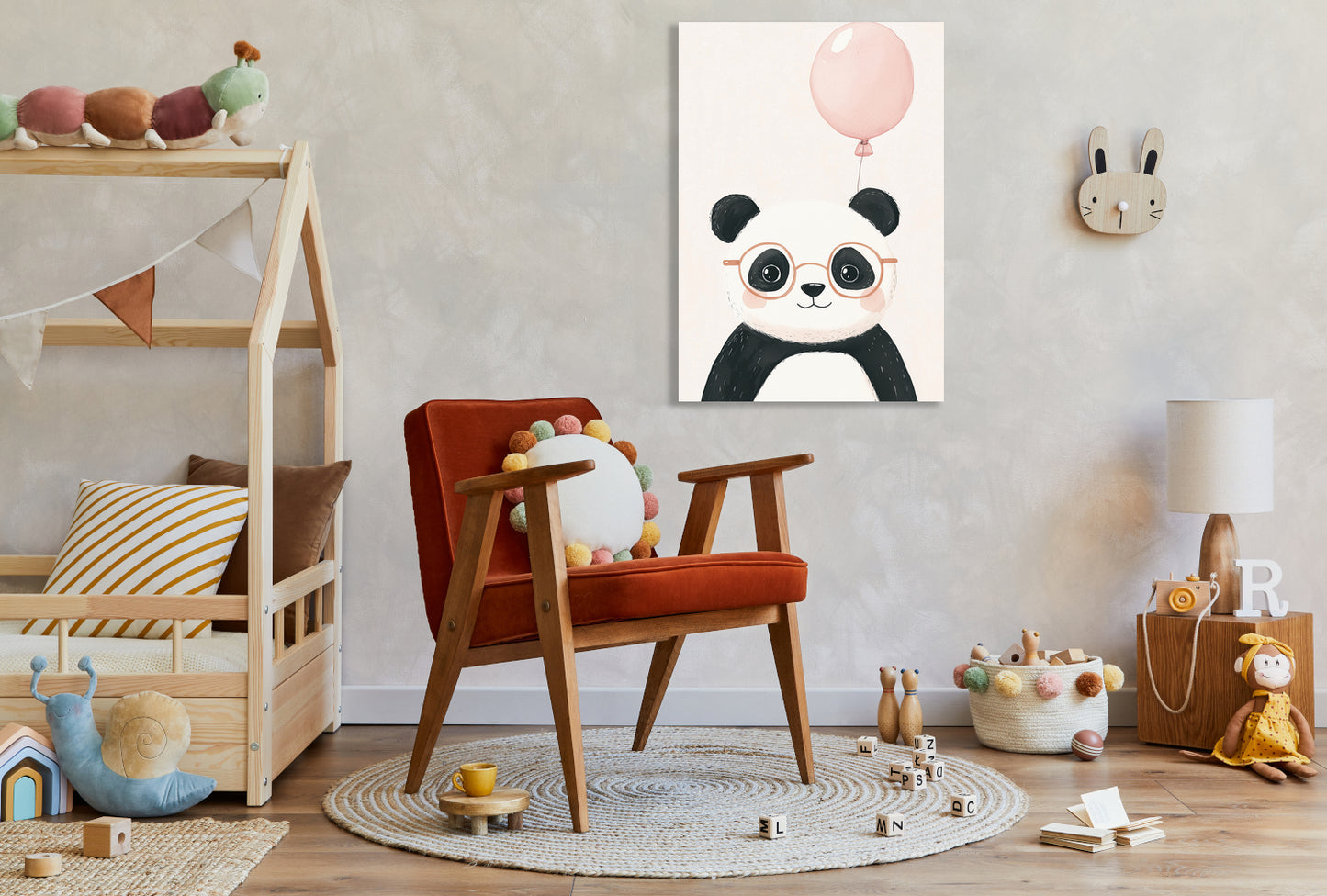 Obraz  Wzory dla Dzieci, Dziewczynki i Chłopca - Panda