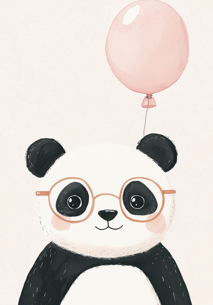 Plakat  Wzory dla Dzieci, Dziewczynki i Chłopca - Panda