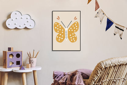 Plakat  Wzory dla Dzieci, Dziewczynki Do Pokoju - Motylek 2