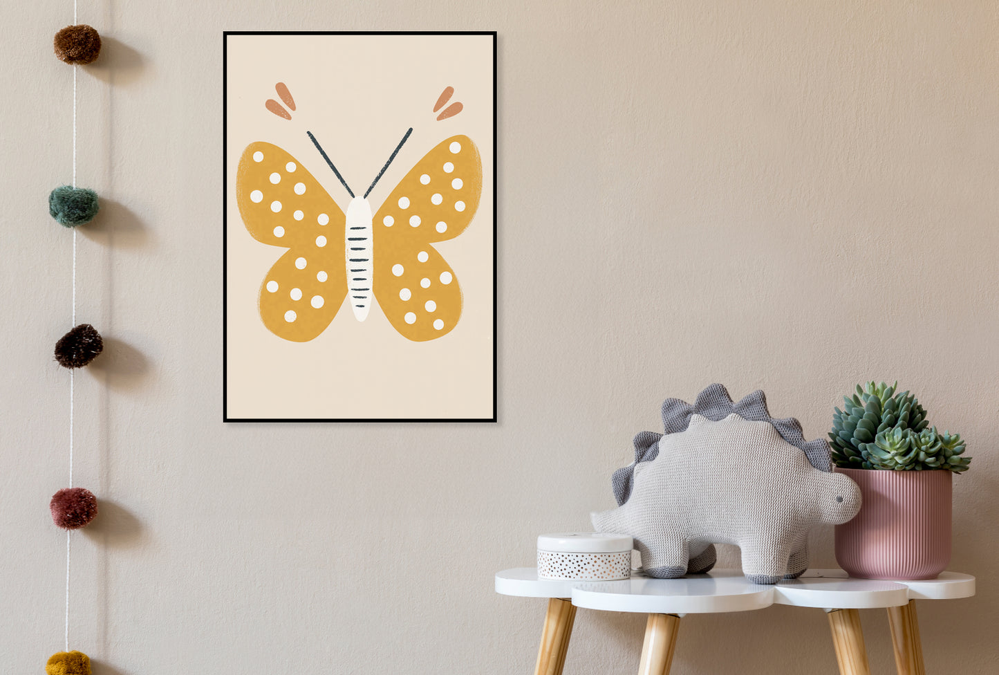 Plakat  Wzory dla Dzieci, Dziewczynki Do Pokoju - Motylek 2