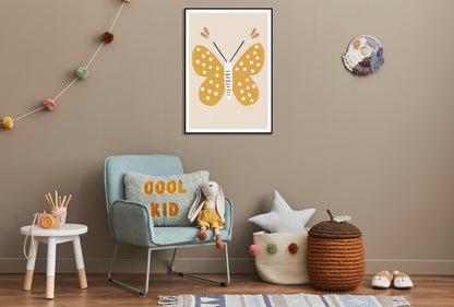 Plakat  Wzory dla Dzieci, Dziewczynki Do Pokoju - Motylek 2