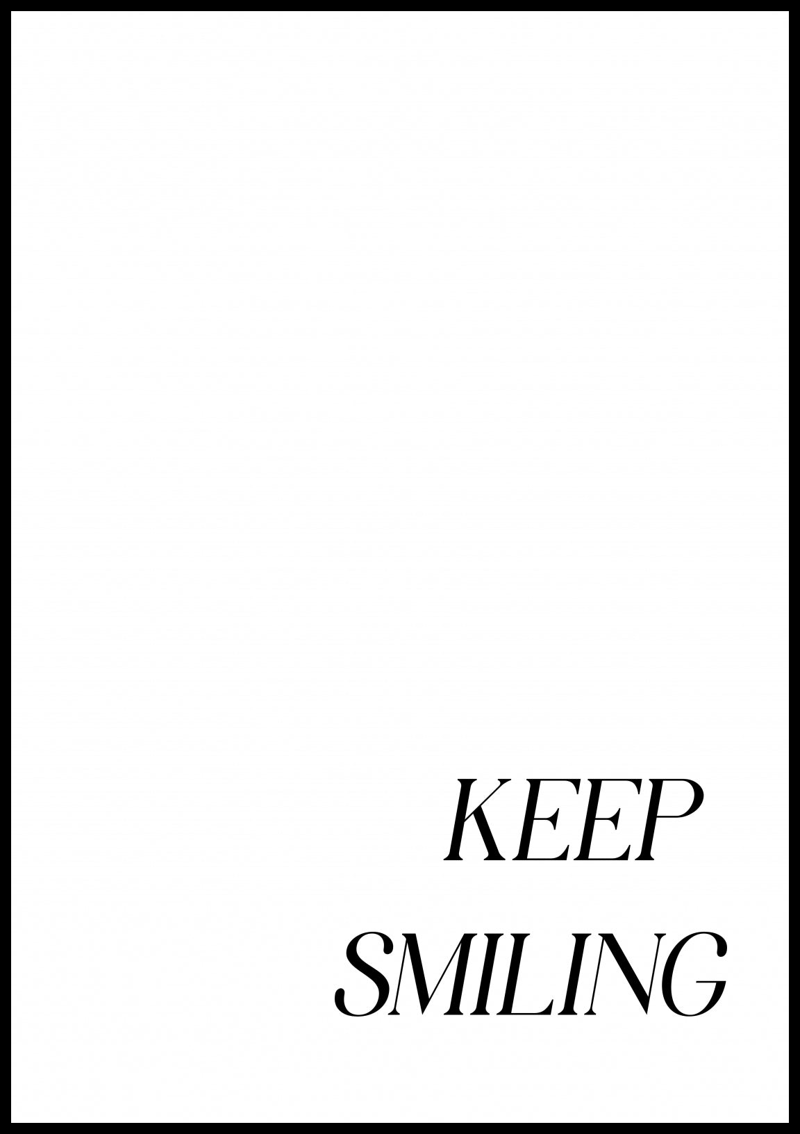 Plakat  Z Napisami Nowoczesny Cytat Keep Smiling