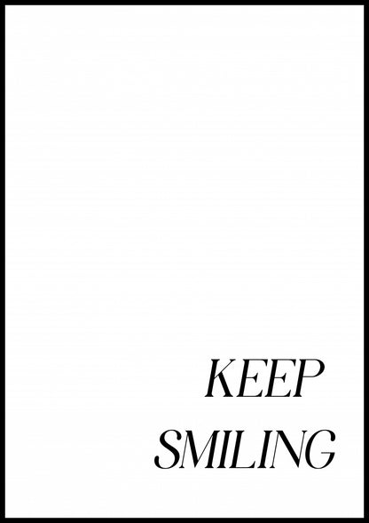 Plakat  Z Napisami Nowoczesny Cytat Keep Smiling