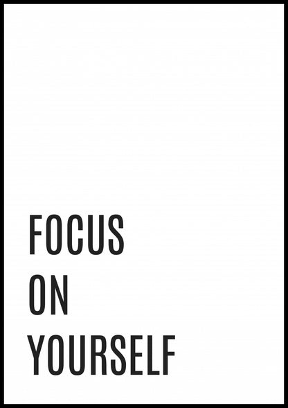 Plakat  Z Napisami Nowoczesny Cytat Focus On Yourself