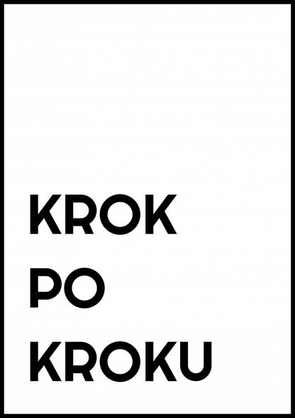 Plakat  Z Napisami Nowoczesny Cytat Krok Po Kroku