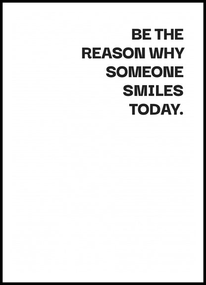 Plakat  Z Napisami Nowoczesny Cytat Be The Reason