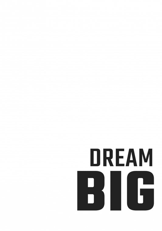 Plakat  Z Napisami Nowoczesny Cytat Dream Big