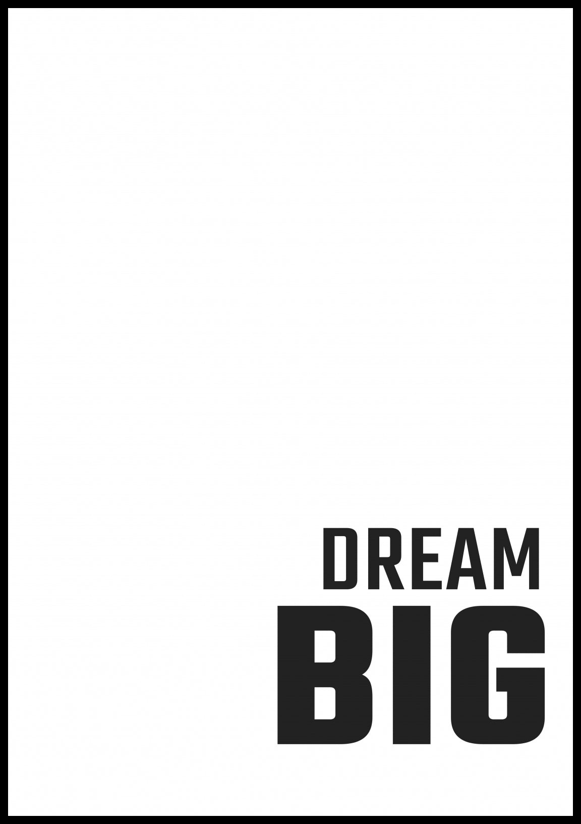 Plakat  Z Napisami Nowoczesny Cytat Dream Big