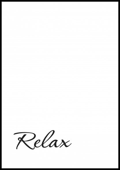 Plakat  Z Napisami Nowoczesny Cytat Relax