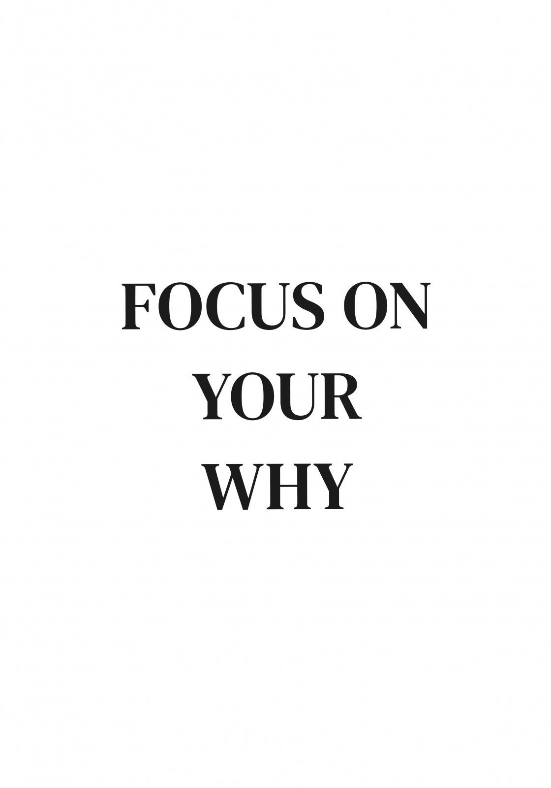 Plakat  Z Napisami Nowoczesny Cytat Focus On Your Why