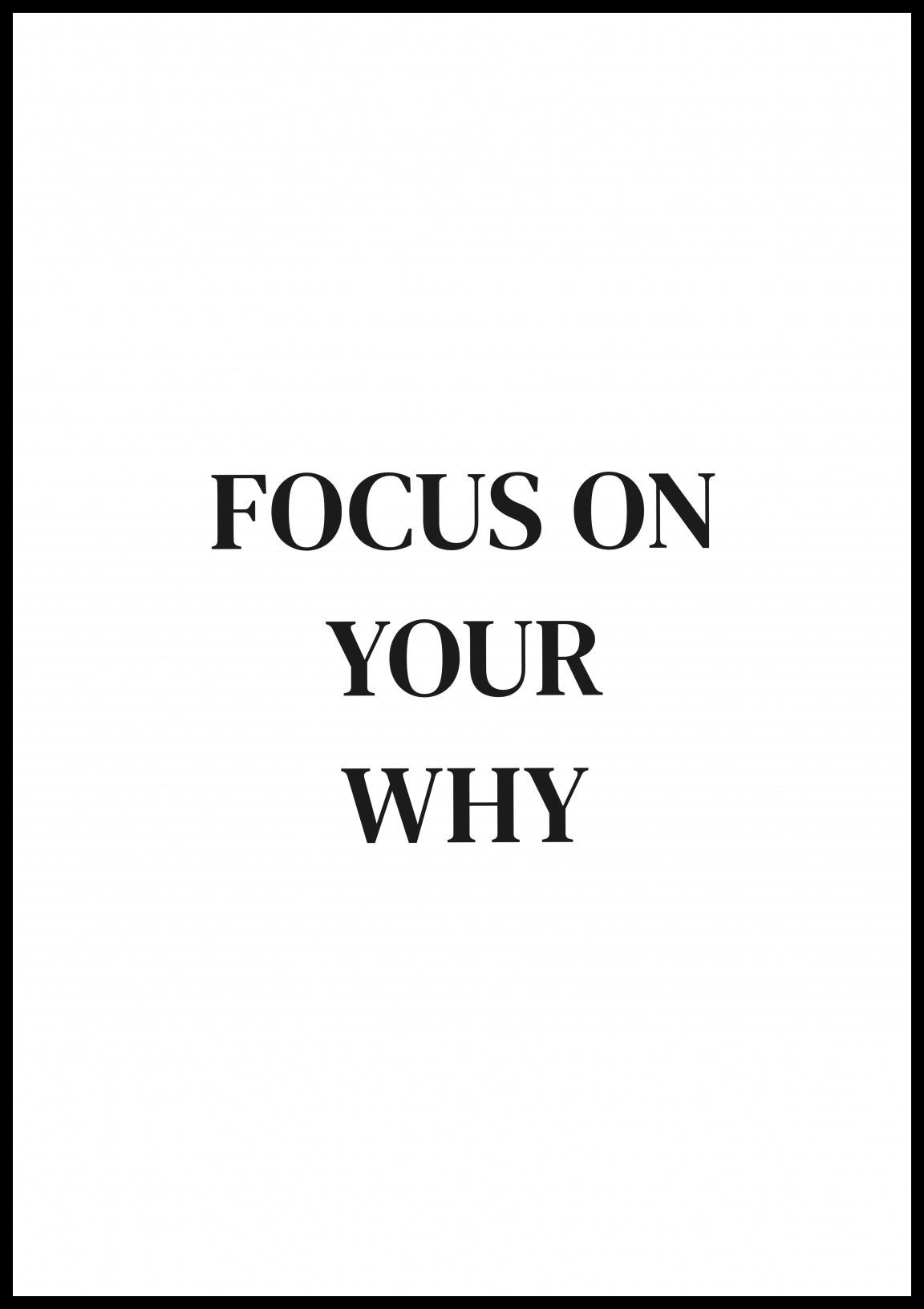 Plakat  Z Napisami Nowoczesny Cytat Focus On Your Why