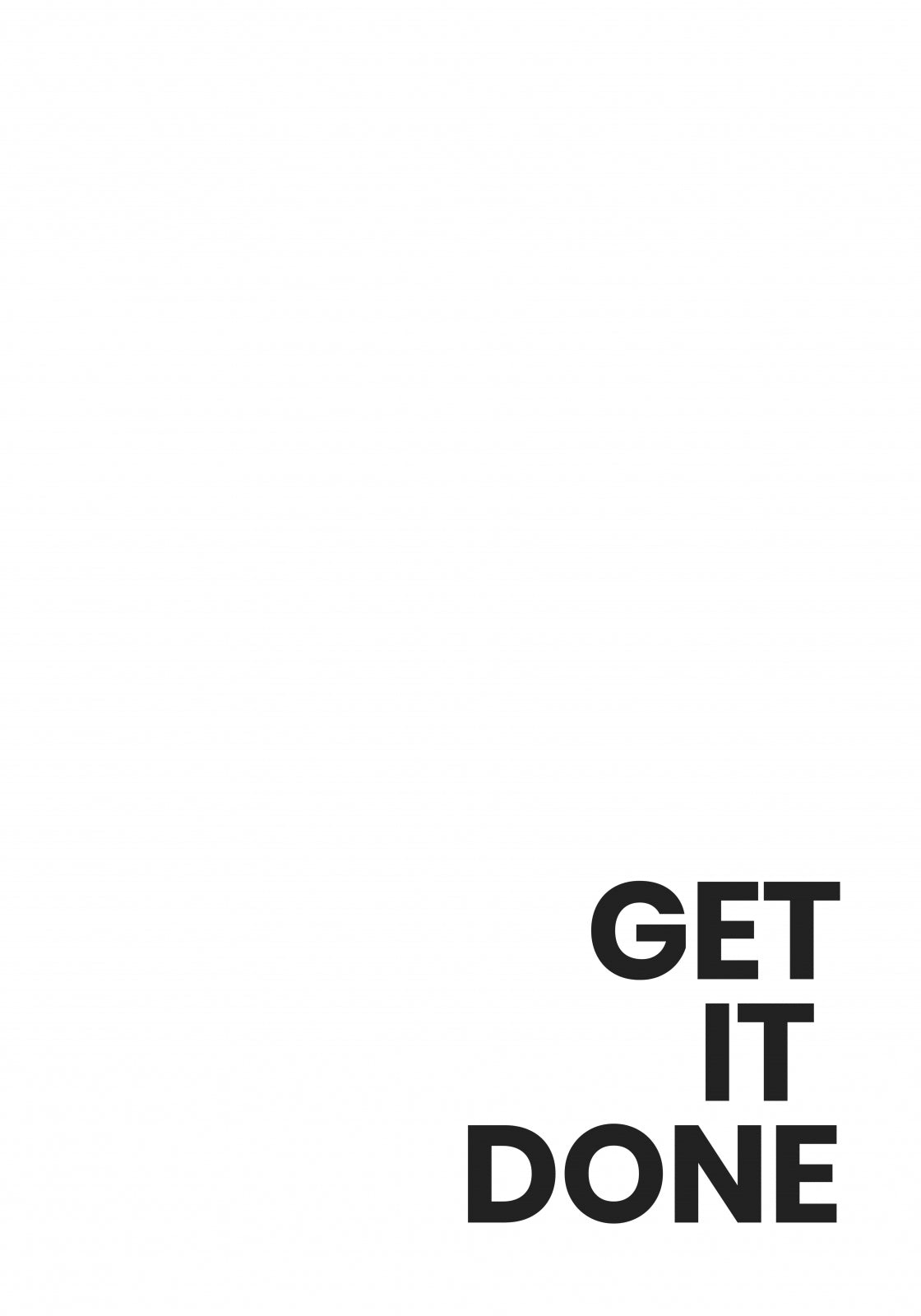 Plakat  Z Napisami Nowoczesny Cytat Get It Done