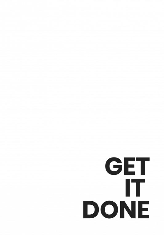 Plakat  Z Napisami Nowoczesny Cytat Get It Done