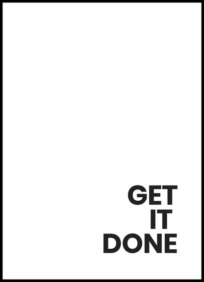 Plakat  Z Napisami Nowoczesny Cytat Get It Done