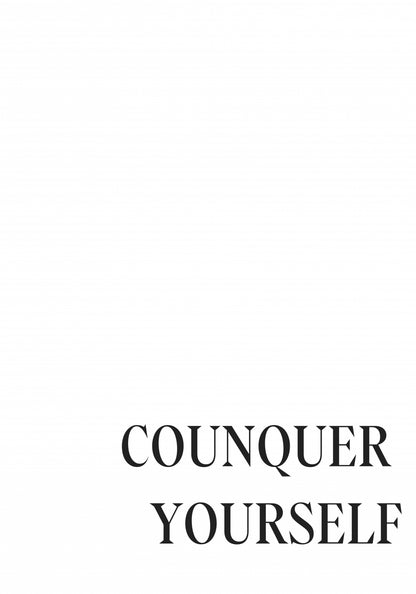 Plakat  Z Napisami Nowoczesny Cytat  Counquer Yourself