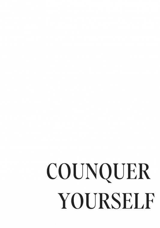 Plakat  Z Napisami Nowoczesny Cytat  Counquer Yourself