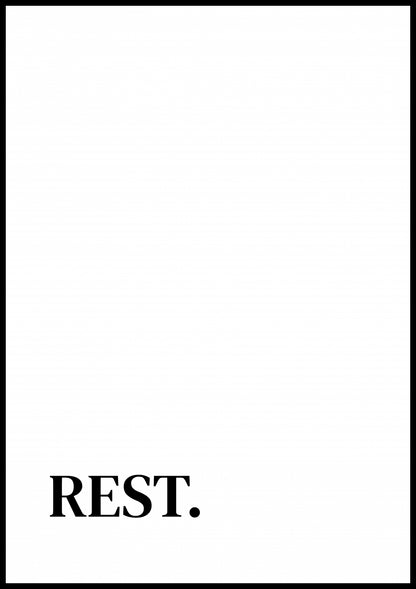 Plakat  Z Napisami Nowoczesny Cytat Rest