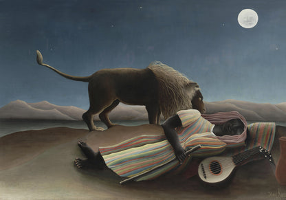 Plakat   The Sleeping Gypsy, Rousseau Vintage do Salonu