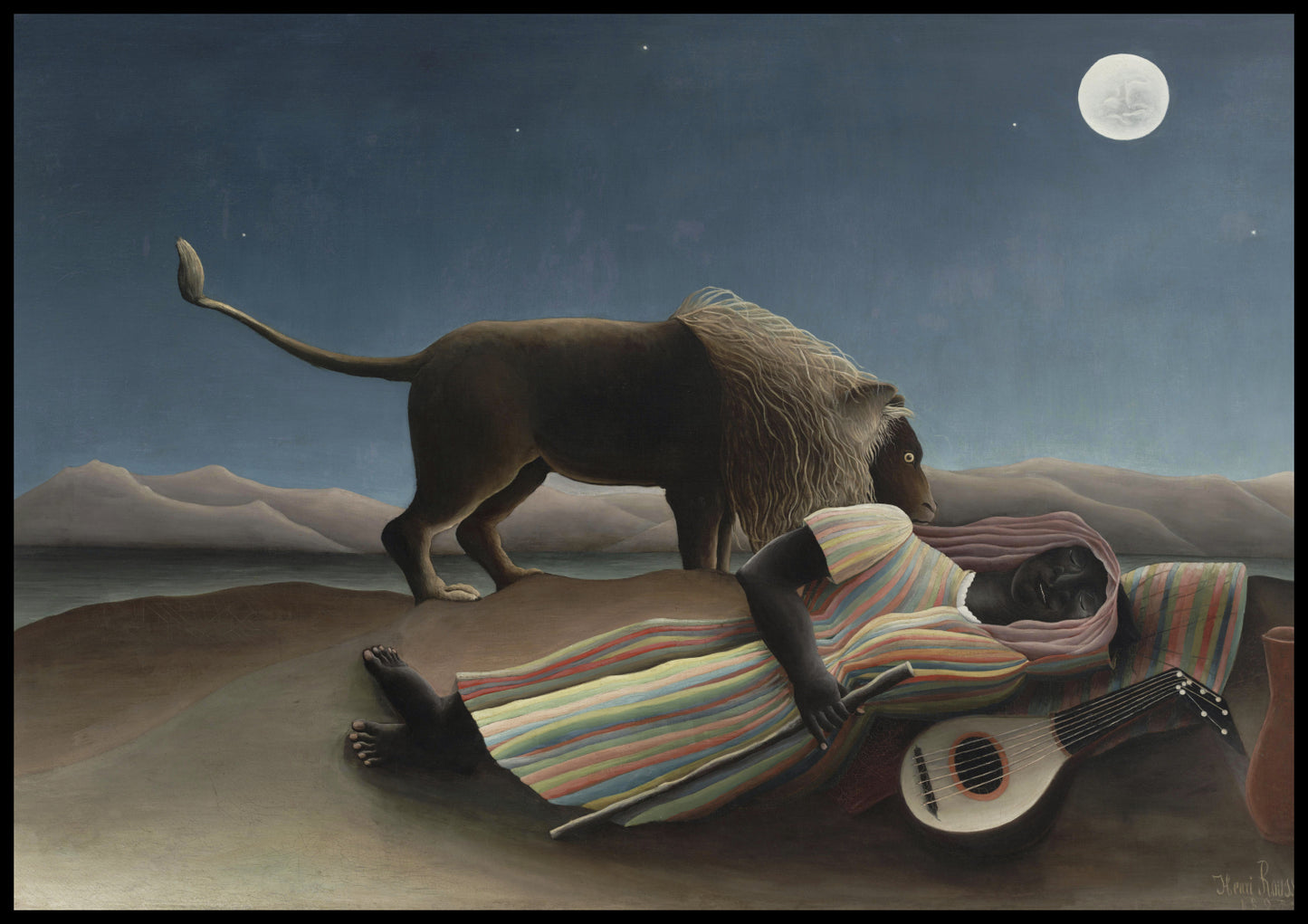 Plakat   The Sleeping Gypsy, Rousseau Vintage do Salonu