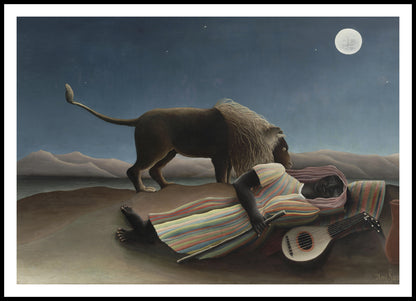 Plakat   The Sleeping Gypsy, Rousseau Vintage do Salonu