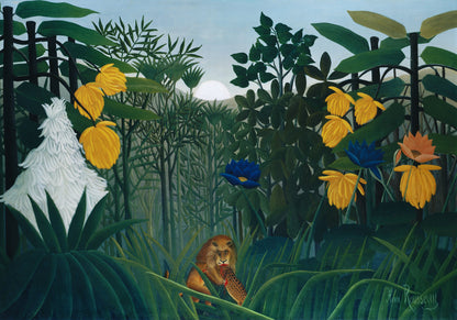 Plakat  The Repast of the Lion, Rousseau Vintage do Salonu