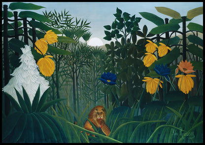Plakat  The Repast of the Lion, Rousseau Vintage do Salonu