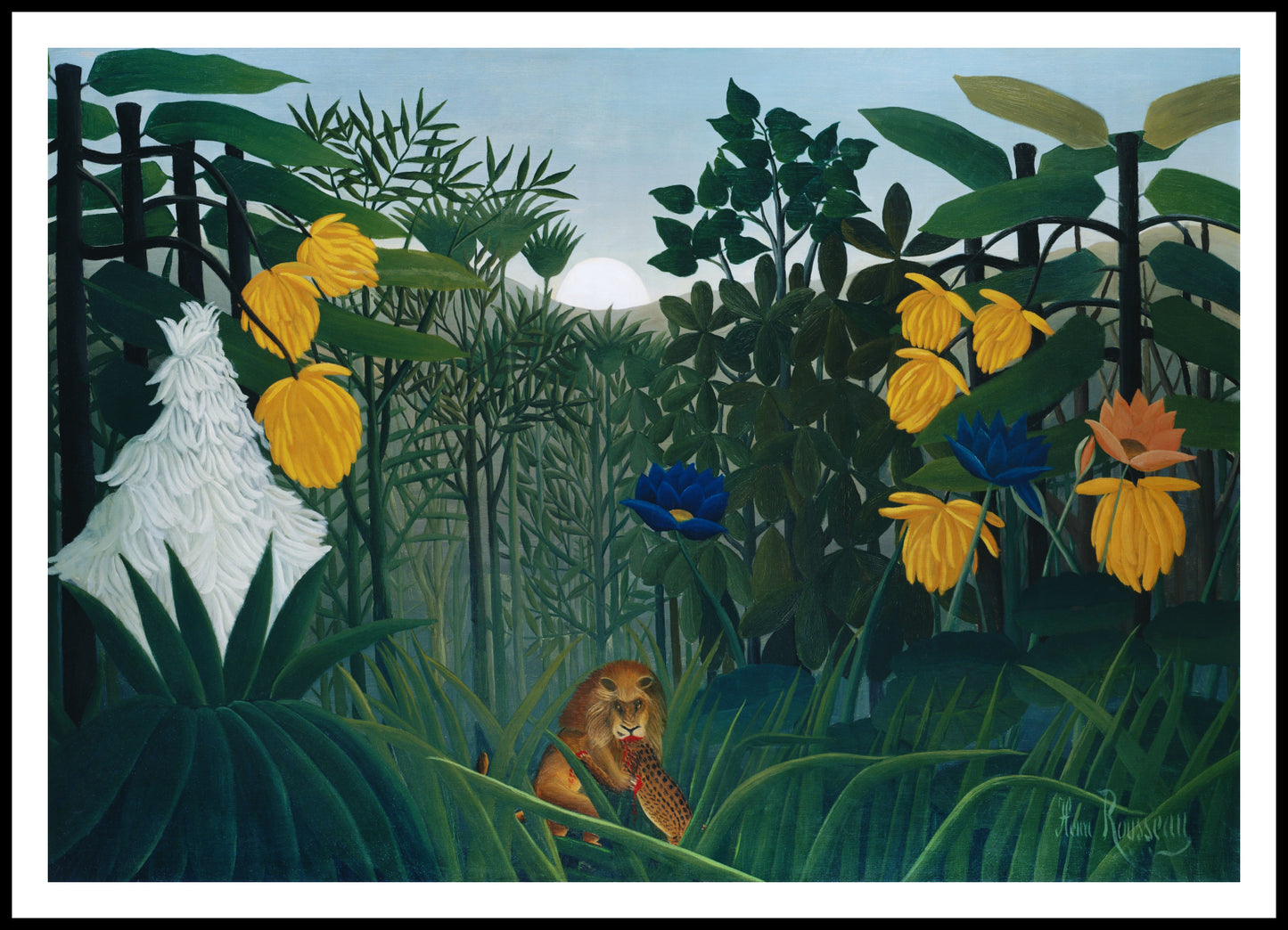 Plakat  The Repast of the Lion, Rousseau Vintage do Salonu