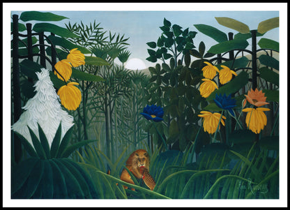 Plakat  The Repast of the Lion, Rousseau Vintage do Salonu